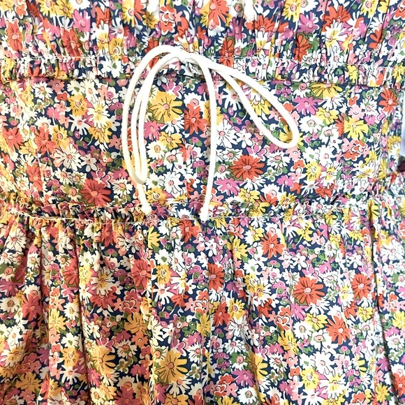 For Love & Lemons Libby Floral Mini Dress Vintage Inspired Women's Size Medium - Picture 7 of 11